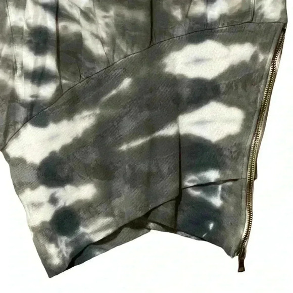 Young Fabulous & Broke Tie-Dye Turtleneck Sweater Dress XS Grey Retro-Chic NWT - Picture 7 of 14